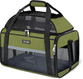 Lekereise Top-Expandable Pet Carrier 17x11x9.5 Inch Alaska Hawaiian Airline Approved Soft Sided Underseat to 12lbs Travel Carriers for Small Dogs and Cats with Locking Safety Zippers Anti-Scratch Mesh