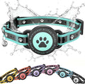 Airtag Cat Collar Breakaway, Reflective Cat Collar with AirTag Holder and Bell, Compatible with Apple Air Tag, Comfortable Padding, Adjustable, Durable (Turquoise, S)