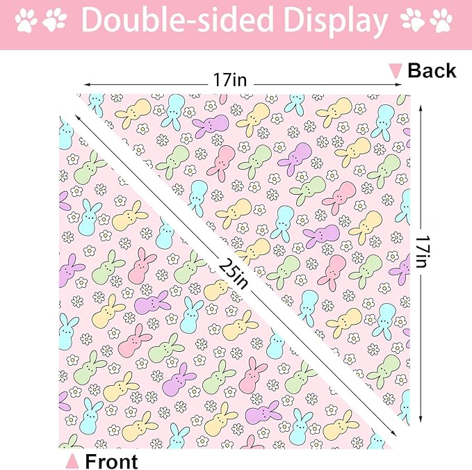 Easter Dog Bandana, 2 Pack Adjustable Holiday Party Pets Rabbit Easter Egg Bandanas Triangle Bibs Dog Cat Scarf Set