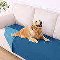 hyha Waterproof Dog Blanket, Soft Dog Bed Cover Pet Blankets, Waterproof Sofa Couch Cover for Dogs Washable, Reversible Pet Couch Covers for Sofa Furniture (40x70 Inch, Navy Blue/Blue)