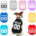 Customized Dog Jersey Shirt, Breathable Doggy Football Tee, Lightweight Sleeveless Vest Pet Clothes Personalized Pet Shirt Custom with Name/Text/Photo/Logo