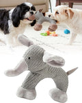 Linen Safari Companions - Linen Dog Toy, Chew-Resistant Natural Linens Squeaky Safari Animal for Small to Medium Dogs, Helps Reduce Destructive Chewing for Indoor Play and Boredom Relief (Elephant)