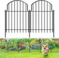 19Pcs Decorative Garden Fence, 20in(H)/20.5ft(L) Rustproof Metal Fences Animal Barrier Outdoor for Yard, Flower Bed Edging Ornamental Border Panel for Dogs, Rabbits, Dig Defence, Garden Decor, Patio