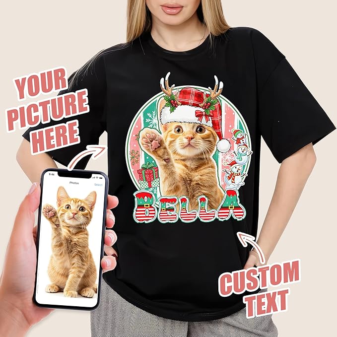 JIX & JOKY Custom Your Own Bootleg Rap Shirts with Dog Faces Custom Pet Shirt for Men Graphic Tshirt Gift Idea for Pet Lovers