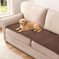 H.VERSAILTEX Plush Chenille Couch Cover for 3 Cushion Couch Anti Slip Washable Sofa Slipcovers Soft and Durable Furniture Protector for Dogs Cats Kids (27.5" x 59", Caramel)