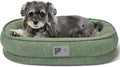 Orthopedic Dog Bed for Small Dog, Washable with Removable Cover&Non-Slip Bottom with Four-Sided Bolster Cushions,squishmallow Green S