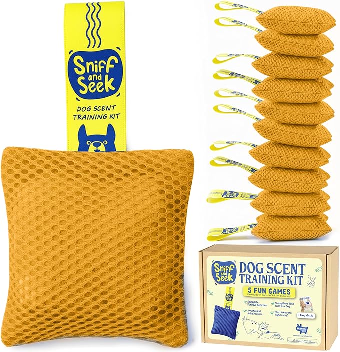 Race&Herd Original Dog Scent Training Kit, Scent Work Training Kit for Dogs - Nosework for Dog Mental Stimulation Agility Training Equipment for Dogs, Brain Games Smell Training Kit for Loss of Smell