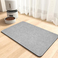 MontVoo-Absorbent Pet Feeding Mat-No Stains Pet Mat for Food and Water Bowl-Quick Dry Cat & Dog Food Mat Water Dispenser Mat-Pet Supplies Mat-Dog Water Bowl Mat for Messy Drinker,（LightGrey,17"x28"）