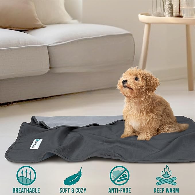 PetAmi Waterproof Pet Blanket Dog Bed Couch Cover for Furniture, Reversible Washable Soft Fleece