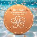 Bird Bath Purification Disk Pure Copper Outside Winter Solar Power Birdbath Wild Hummingbird Pedestal Fountain Cleaner Humming Feeder Cage Dispenser Heater Ground Safe Garden Lover Women Gift