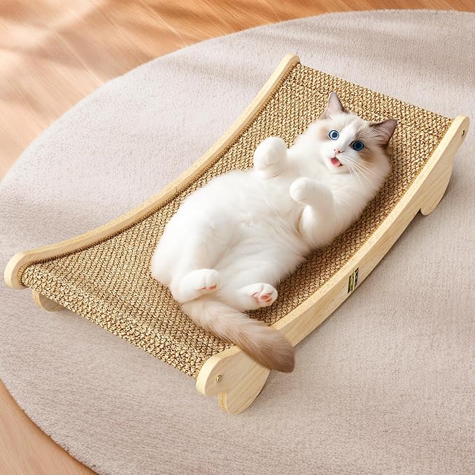 Ordora Extra Large Cat Scratcher: 31.5 inch Cat Scratch Pad&Bed Lounge for Indoor Cats - Modern Cats Furniture for Scratching and Resting