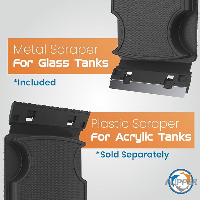 FLIPPER Max Magnetic Aquarium Glass Cleaner – 2-in-1 Scrubber and Scraper, Hands-Free Fish Tank Cleaner for Algae Removal, Safe for Glass and Acrylic Tanks up to 3/4" (19mm), Freshwater & Saltwater