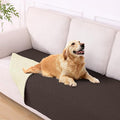 hyha Waterproof Dog Blanket, Soft Dog Bed Cover Pet Blankets, Waterproof Sofa Couch Cover for Dogs Washable, Reversible Pet Couch Covers for Sofa Furniture (40x80 Inch, Chocolate/Beige)