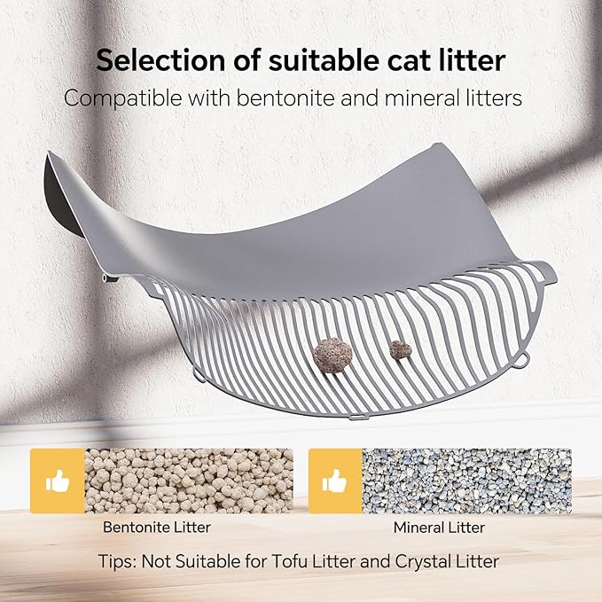 Automatic Self Cleaning Litter Box, with 4 Pairs Infrared Senor, Open-Top Design for Multi-Cat Homes, Comes with Liner Bags and Cat Litter Mat, Grey