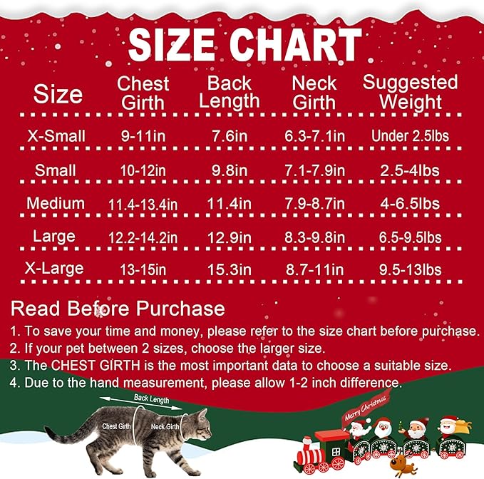 Dog Christmas Sweater Pet Winter Warm Coat Pajamas Small Dog Sweaters Reindeer Snowflake Christmas Sweater for Large Cats Small Dogs (Reindeer, XL)