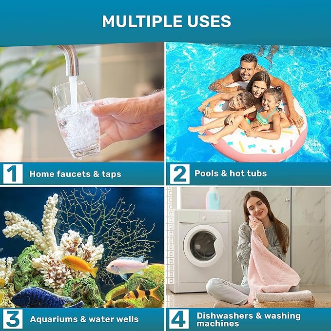 Water Hardness Test Kit - Quick and Accurate Water Hardness Test Strips - Hard Water Test Kit with eBook - Ultimate Test Kit for Water Hardness - 150 Water Softener Test Strips by JNW Direct