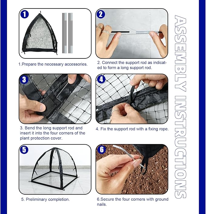 Strawberry Plant Protector,22 x22 x 22 Inch Cloche Dome for Plants,Plant Protection Tent For Plant Cages to Keep Animals Out,Mesh Plant Cover for Plant Protectors from Animals,Chicken Wire Cloche 1PC