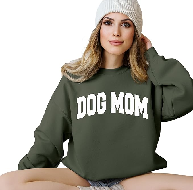 Custom Dog Mom Shirt for Women Pet Ears Sweatshirt with Name Unique Puppy Line Art Cute Dad Hoodie for DogDad Owner Lover