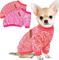 2 Pcs Dog Sweaters for Small Dogs Girl Boy Winter Fleece Clothes Warm Soft Dog Sweatshirt Outfit for Dogs Cats Pet Apparel