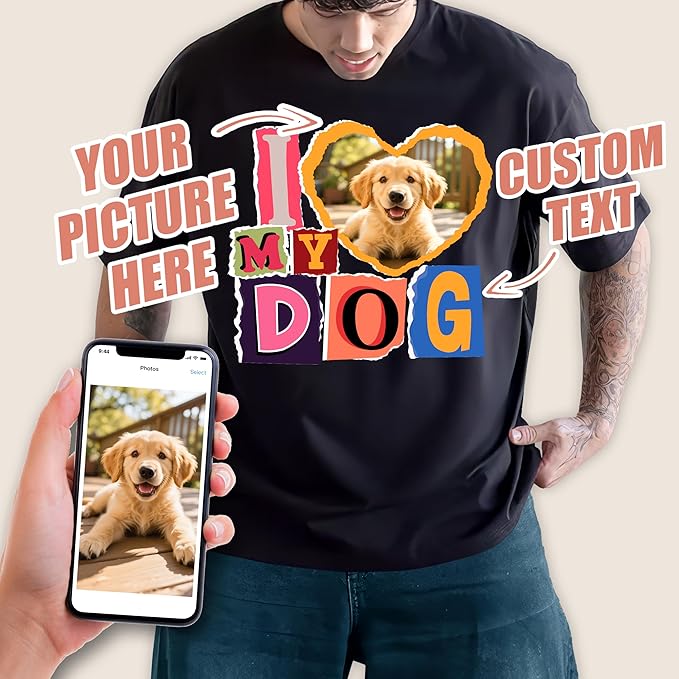 H-DEWALL Custom T Shirts Mineral Wash Tshirt Bootleg Rap Tee Customized Gifts for Boyfriend Birthday Shirts Tops for Women