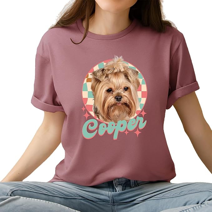 Custom Dog Mom Shirt for Women Pet Ears Sweatshirt with Name Unique Puppy Line Art Cute Dad Hoodie for DogDad Owner Lover