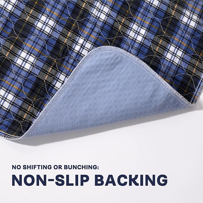 Non-Slip Bed Pads for Incontinence Washable (36" x 52"|2 Pack),Waterproof Bed Pads,Adult Washable Incontinence Bed Pads for Adults,Dog,Kids