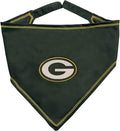 Pets First NFL Green Bay Packers TIE Bandana, Small/Medium. Dog Bandana Scarf Bib for Pet Cat Dog. The Ultimate Game-Day, Party Bandana (GBP-3550-S-M)
