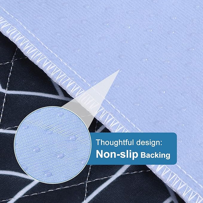OUTCREATOR® Washable Bed Pads 34" x 36" (Pack of 4), Incontinence Mattress Protector, Anti-Slip Waterproof Underpads for Adults Kids Elderly Pets, Absorbency & Reusable Bedwetting Pads (Navy Blue)