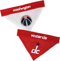 Pets First NBA Dog Bandana - Washington Wizards Reversible Pet Bandana. 2 Sided Home & Away Sports Bandana with a PREMIUM Embroidery TEAM Logo, Small/Medium