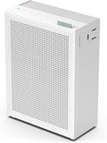 COWAY Air Purifiers for Home Bedroom up to 1,035ft² with HEPA Filter, Carbon Filter, Washable Filter for Smoke, Pollen, Dander, with Air Quality Monitor, Auto Mode, 3yr Warranty, Airmega 150 White