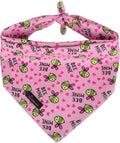 ARING PET Bee Dog Bandanas, Spring Yellow Pink Bees Pet Bandana Scarf Triangle Bibs for Puppy Small Medium Large Boy Girl Dogs Cats-L