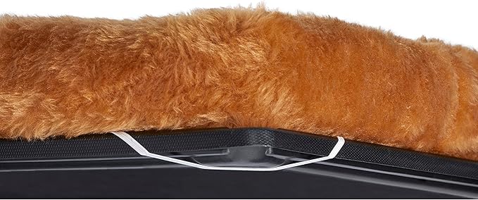 MidWest Homes for Pets QuietTime Dog Bed – Cinnamon Faux Fur Bolster, Ultra-Soft and Machine Washable, Fits 48-Inch Crates and Carriers, for Extra-Large Breed Dogs