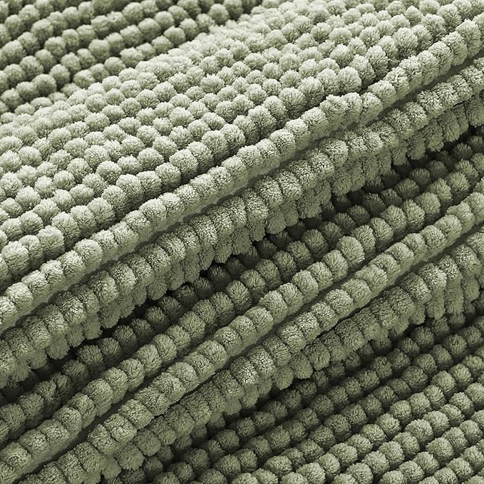 H.VERSAILTEX Plush Chenille Couch Cover for Dogs Pets Blanket for Bed Anti-Slip Soft and Durable Furniture Protector for Small Medium Large Cats Washable (52" x 82", Sage)