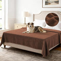 H.VERSAILTEX Non Slip Pet Couch Cover Chenille Dog Bed Protector Thick Soft Sofa Slipcover Pet Friendly Washable Couch Cushion Covers for Pets (68" x 82", Caramel)