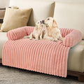 Wn's Day Luxurious Dog Couch Bed, Washable Calming Dog Couch Cover, Removable Couch Protector for Dogs, Waterproof Sofa Bed, Pet Bed Mats for Couch, Pet Couch Covers for Sofa(Pink, XL)