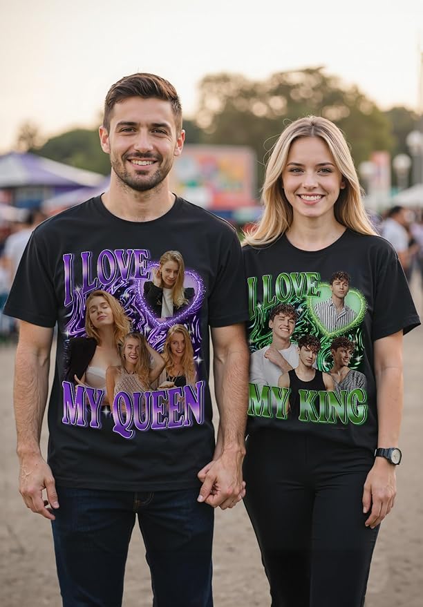 Custom Bootleg Rap Shirt with Photo Text, Vintage Custom Picture Shirt for Girlfriend, Boyfriend, Dad, Mom, Pet Lover Friend