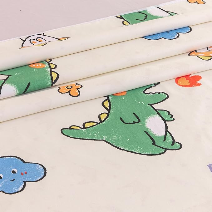 WenBags Waterproof Dog Bed Cover 60 * 80 Inches Throw Size,Pet Hair Resistant Reversible Couch Cover Mattress Protector,Leakproof Bed Liner/Sheet/Blanket for Adults Elderly Pets,Cute Dinosaurs