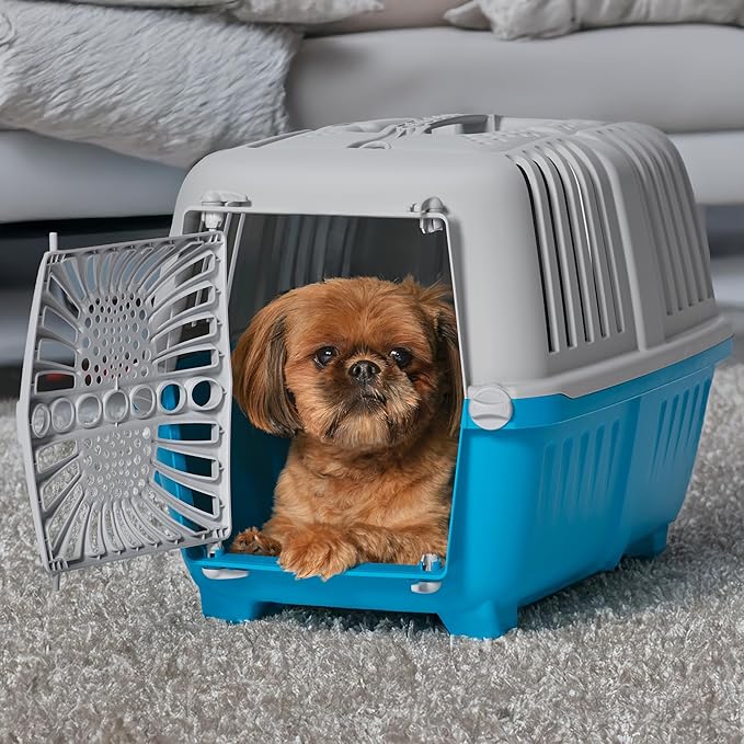 MidWest Homes for Pets Spree Travel Pet Carrier | Hard-Sided Pet Kennel Ideal for XS Dog Breeds, Small Cats & Small Animals | Dog Carrier Measures 22.3L x 14.2 W x 15H - Inches