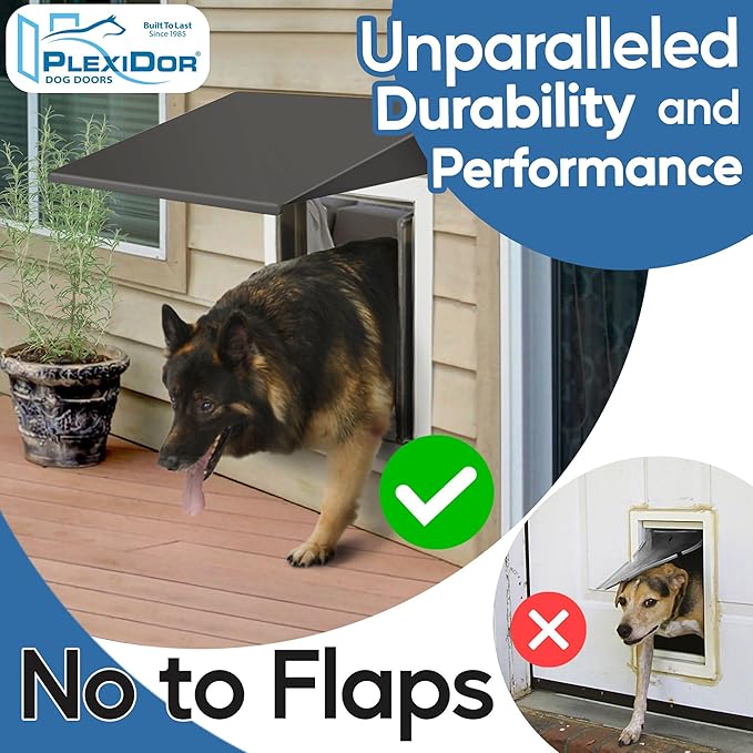 Plexidor Performance Pet Doors Universal Pet Door Awning - Door Canopy for Weather Protection, Spa, and Lawn Areas