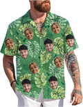 Custom Hawaiian Shirt with Face Photo Picture for Men Women Kids Youth Adult, Tropical Personalized Hawaiian Shirts Gift