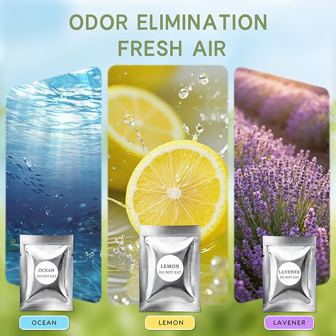 Cat Litter Deodorizer – 99% Odor Removal, Ozone Air Purifier for Pets, Strong Odor Eliminator for Litter Box, Toilet, Closet, Cabinet, Shoe, Garage