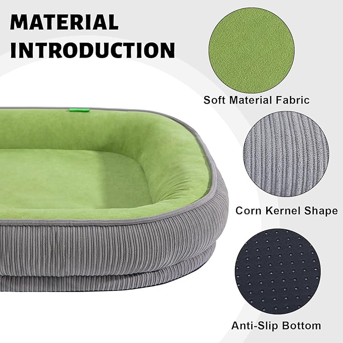 Orthopedic Cat Bed for Puppy,Cat Sofa Bed with Egg Crate Foam Four Sided Bolster Dog Couch Beds with Removable Cover & Non-Slip Bottom XS