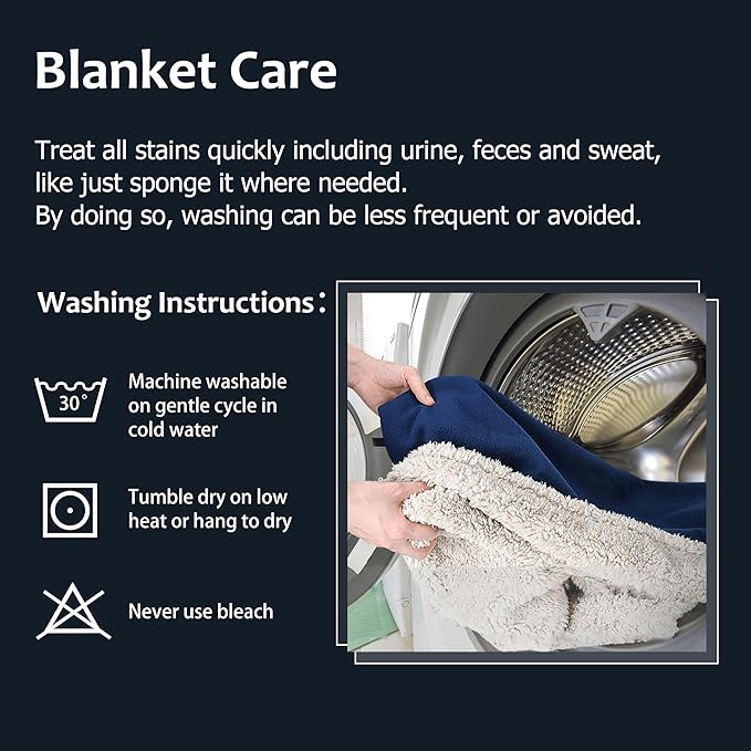 Kritter Planet Waterproof Dog Blanket, Reversible Water Proof Pet Blanket for Couch, Bed & Sofa, Washable Couch Covers for Large Dogs - Protects Furniture from Fur, Dirt, and Accidents