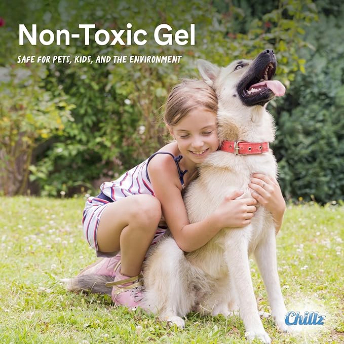 The Green Pet Shop Chillz Gel Mat, Extra Large - Pressure-Activated Cooling Pad for Pets Over 50 lbs - Non-Toxic, No Water or Refrigeration Needed - Ideal for Home, Travel & Crates