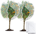 2 Pack 6 x 6.6 ft Large Fruits Tree Netting, Garden Mesh Insect Tree Cover with Zipper Drawstring Bird Barrier Net Plant Bags Blueberry Bushes Protection Cover for Prevent Animals Deer Squirrel Bug