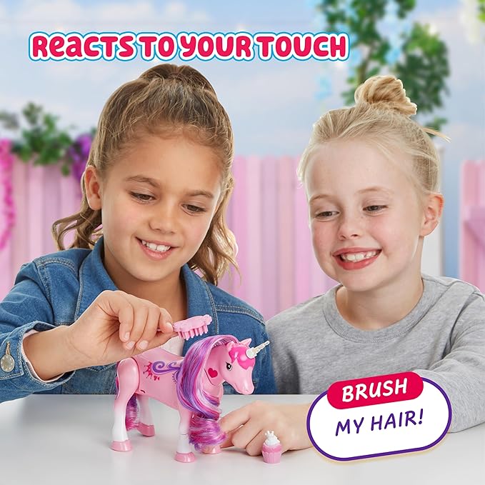 Little Live Pets Sparkles The Unicorn Toy, Musical Dancing Pony Toy with Light Up Rainbow Horns, Interactive Animal Toys for Kids of Ages 5+
