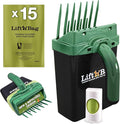 Neater Pet Brands Lift N’ Bag 2.0 Dog Pooper Scooper with Bag Attachment for Small to Large Dogs, New & Improved Design, 15 Refill Bags, Heavy Duty Dog Poop Scooper for Yard & Walks, One-Hand Use