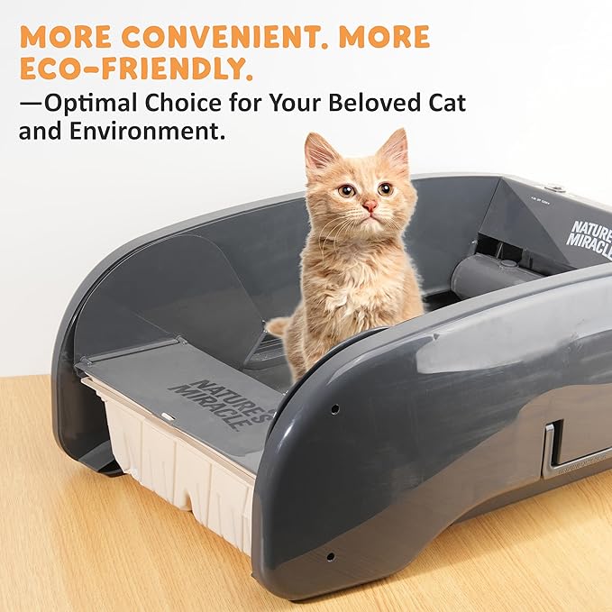 30 Packs Disposable Waste Receptacles Compatible with Nature's Miracle Litter Box 2nd & Littermaid Litter Box 3rd, Kitten Litter Trays with Charcoal Bags, Cat Supplies (Machine NOT Included)