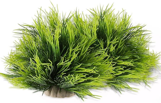 2pcs Aquarium Plants Decorations Artificial Fish Tank Plants Plastic Fish Tank Accessories Green Natural Style Aquarium Plants
