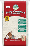 Oxbow Pure Comfort Small Animal Bedding, Odor & Moisture Absorbent Litter for Bunny Litter Box, Low Dust Bedding for Guinea Pig Cage, White Paper, 36 Liter Bag